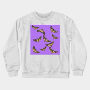 Death's Head Moths Purple Crewneck Sweatshirt